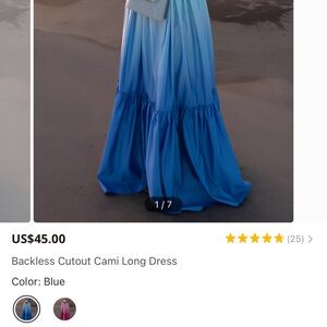 Commense Blue Maxi Dress